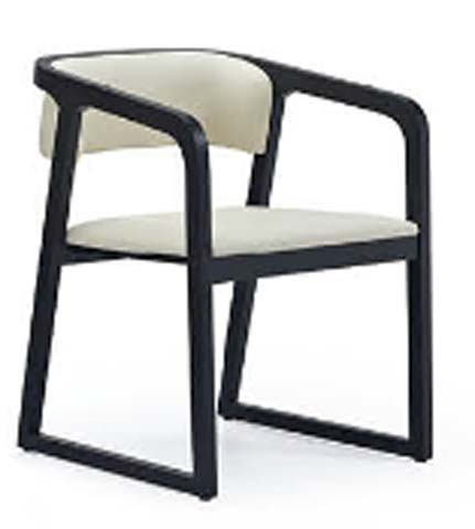 Continuous Frame Upholstered Dining Armchair