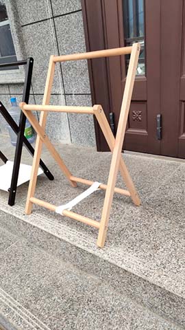 Folding Wooden X-Frame Table Trestle Stand