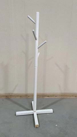 White Freestanding Branch-Style Coat Rack