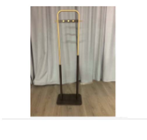 Freestanding Two-Tone Coat Rack with Three Hooks