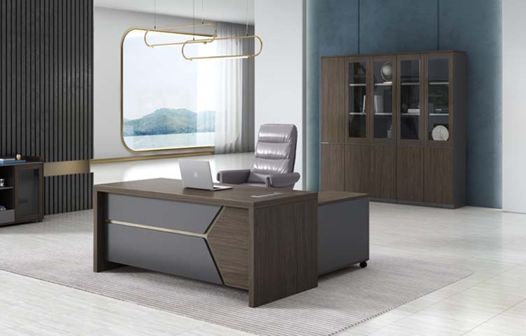 Executive Office Desk with Mobile Side Return