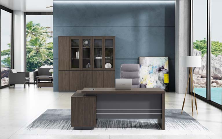 Executive Office Desk with Left Storage Pedestal