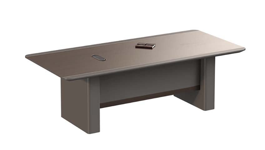 Rectangular Panel-Style Conference Table with Cable Ports