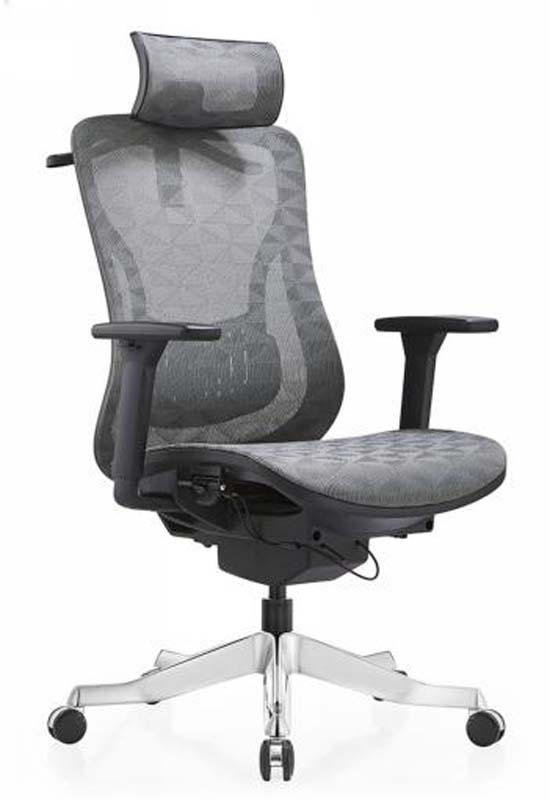 High-Back Mesh Ergonomic Task Chair with Adjustable Headrest