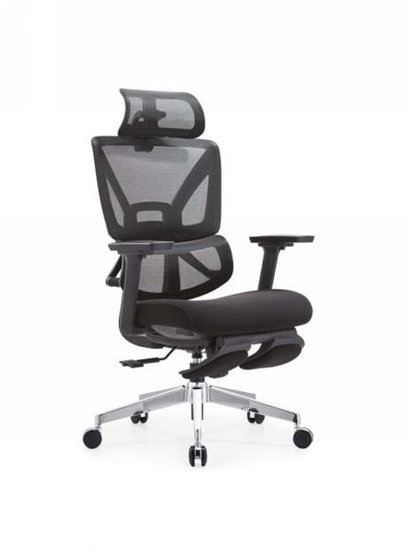 High-Back Mesh Ergonomic Office Chair with Headrest and Adjustable Arms