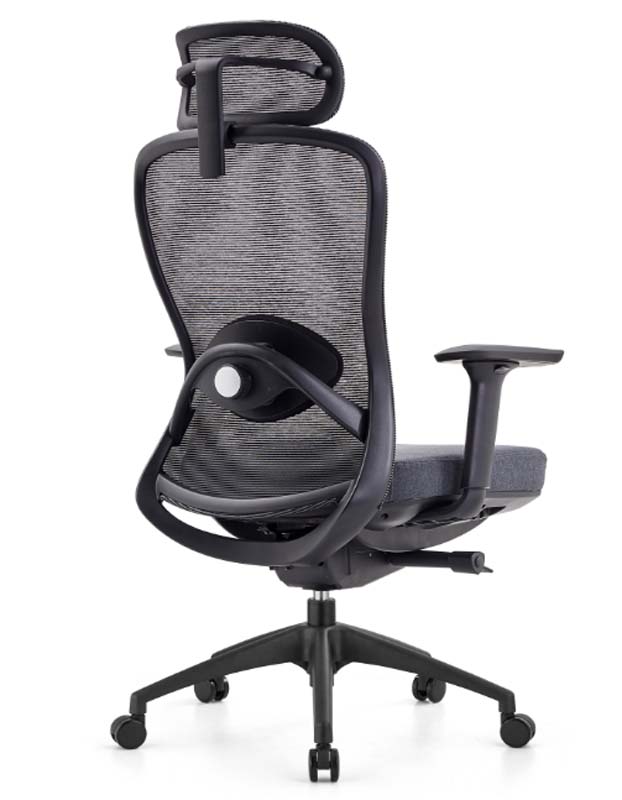 High-Back Mesh Ergonomic Office Chair with Adjustable Headrest