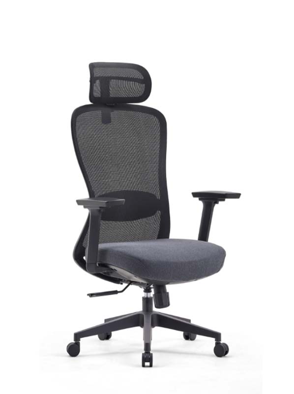 High-Back Mesh Ergonomic Office Chair with Headrest and Adjustable Arms