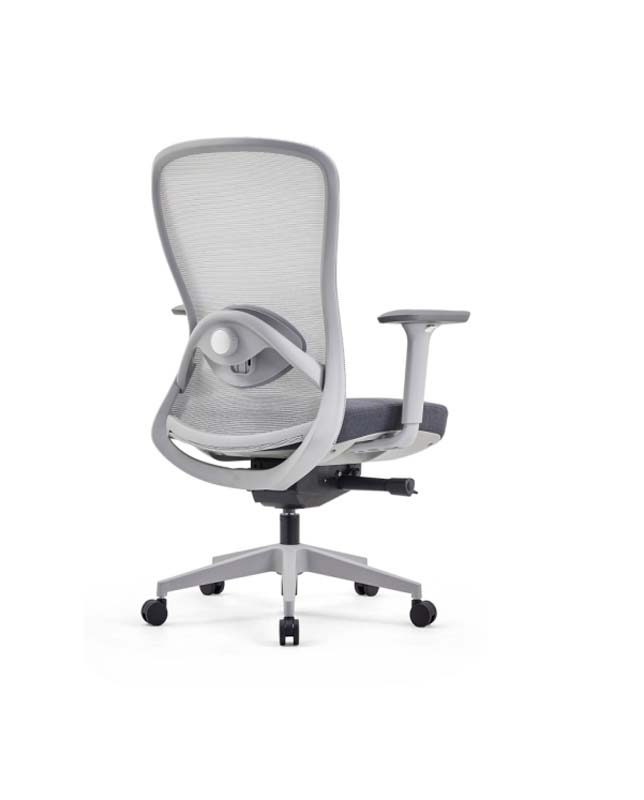 Mid-Back Mesh Ergonomic Task Chair with Lumbar Support and Fixed Armrests