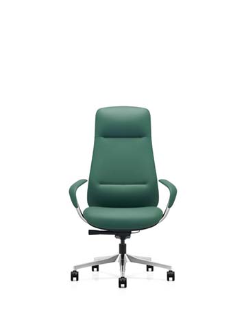 High-Back Green Executive Swivel Chair