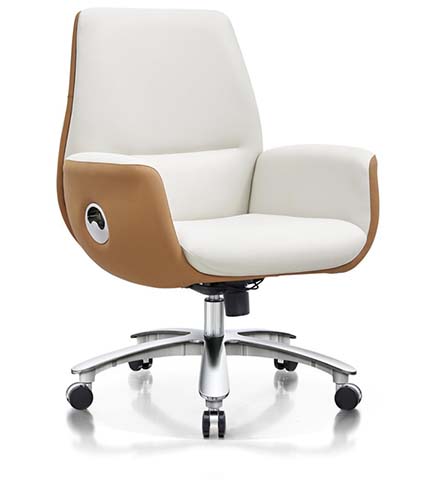 Contemporary Bentwood Swivel Executive Chair