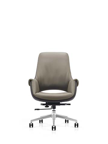 Taupe Upholstered Executive Swivel Chair