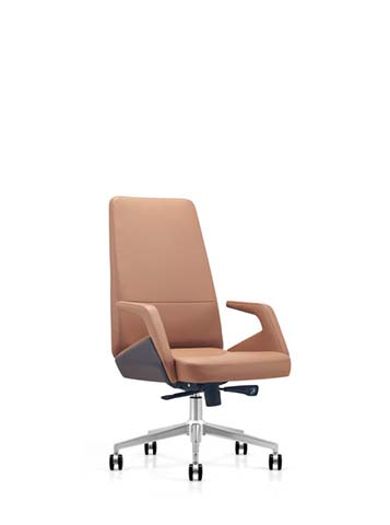 High-Back Leather Executive Swivel Chair