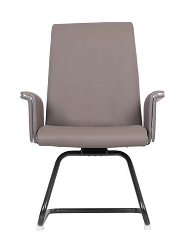 Upholstered Sled-Base Conference Armchair